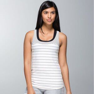 Lululemon Run: First Base Tank - Slalom Stripe Angel Wing / Hyper Stripe